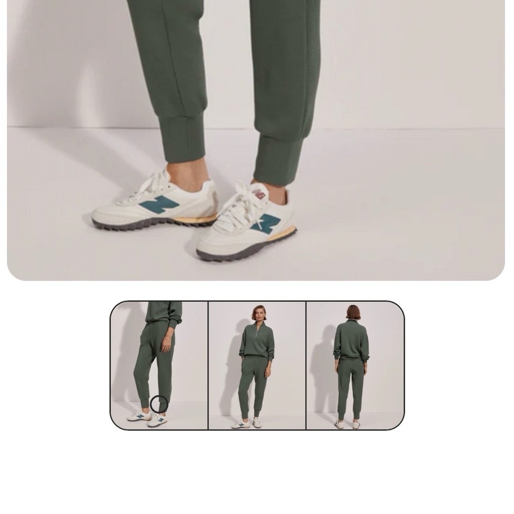 Varley Slim Cuff Pant 27.5” - Cilantro